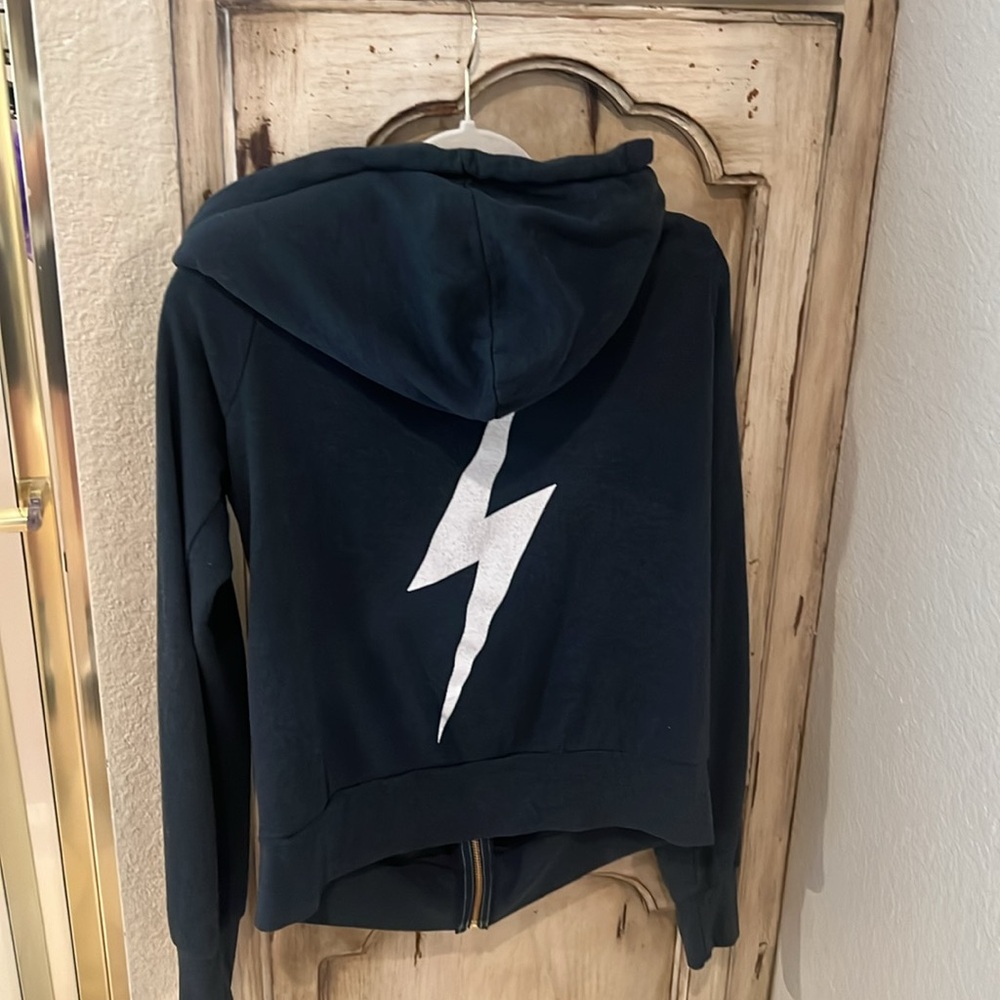 Aviator Nation Bolt Hoodie Charcoal Small
